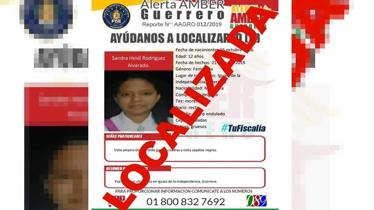 localizada alerta amber